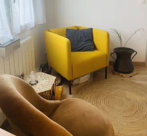 fauteuils illustrant cabinet de sophrologie Allier